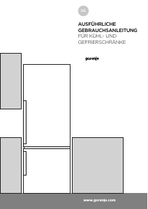 Bedienungsanleitung Gorenje RK6192EX Kühl-gefrierkombination