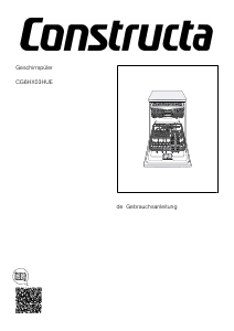 Bedienungsanleitung Constructa CG6HX03HUE Geschirrspüler