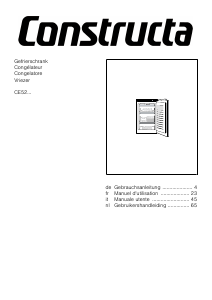 Handleiding Constructa CE521EFE0 Vriezer