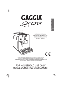 Bruksanvisning Gaggia RI9305 Brera Espressomaskin