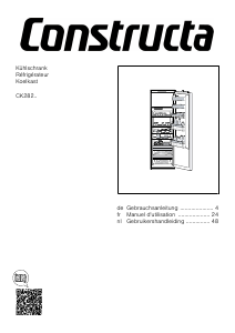 Handleiding Constructa CK282NSE0 Koelkast