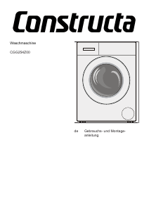 Bedienungsanleitung Constructa CGG254Z00 Waschmaschine