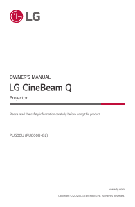 Manual LG PU600U CineBeam Q Projector