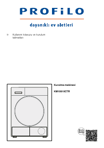 Kullanım kılavuzu Profilo KM10610CTR Kurutma makinesi