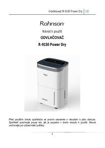 Manuál Rohnson R-9150 Vysoušeč
