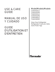 Bruksanvisning Thermador T24UR915LS Kylskåp