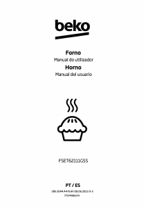 Manual BEKO FSET62111GSS Fogão