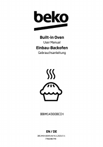 Manual BEKO BBIM14300BCCH Oven