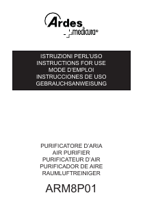 Manual Ardes ARM8P01 Air Purifier