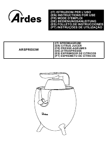 Handleiding Ardes ARSPRE03W Citruspers