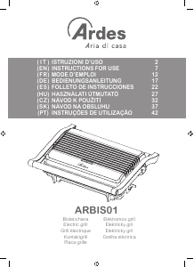 Handleiding Ardes ARBIS01 Contactgrill