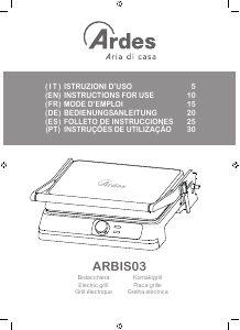 Bedienungsanleitung Ardes ARBIS03 Kontaktgrill
