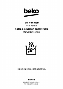 Mode d’emploi BEKO HIGG 64123 SBL Table de cuisson