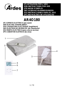 Bedienungsanleitung Ardes AR4O180 Elektrische heizdecke