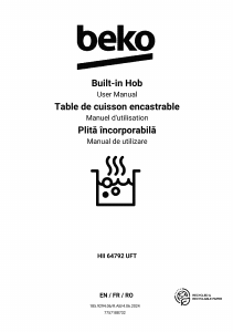Mode d’emploi BEKO HII 64792 UFT Table de cuisson