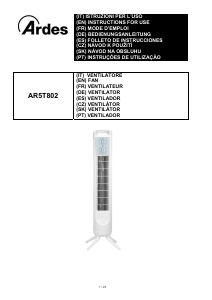 Mode d’emploi Ardes AR5T802 Ventilateur