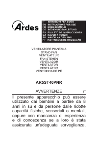 Mode d’emploi Ardes AR5ST40PNR Ventilateur