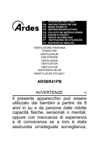 Mode d’emploi Ardes AR5BR41PB Ventilateur