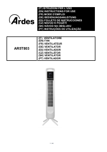 Mode d’emploi Ardes AR5T803 Ventilateur