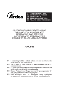 Mode d’emploi Ardes ARCF01 Ventilateur