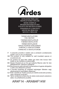 Mode d’emploi Ardes AR4F14G Ventilateur