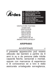Mode d’emploi Ardes AR5PR4003 Ventilateur