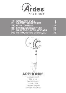 Bedienungsanleitung Ardes ARPHON05 Haartrockner