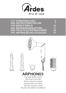 Bedienungsanleitung Ardes ARPHON03 Haartrockner