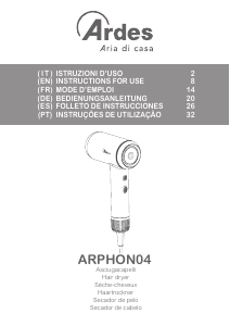 Bedienungsanleitung Ardes ARPHON04 Haartrockner