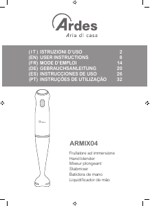 Manual de uso Ardes ARMIX04 Batidora de mano