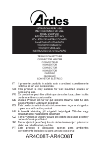 Manuál Ardes AR4C08TT Topení
