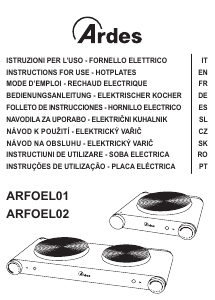 Mode d’emploi Ardes ARFOEL02 Table de cuisson