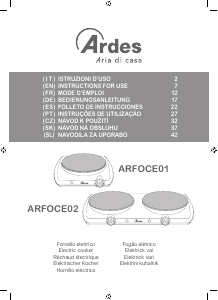 Mode d’emploi Ardes ARFOCE02 Table de cuisson