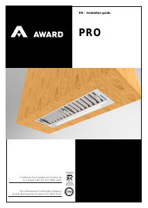 Manual Award PRO865S-1250 Cooker Hood
