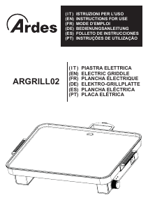 Manuale Ardes ARGRILL02 Griglia da tavolo