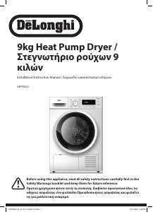 Handleiding DeLonghi DHP9W23 Wasdroger