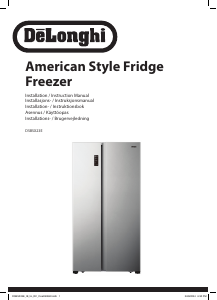 Brugsanvisning DeLonghi DSBSX23E Køle-fryseskab