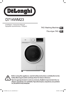 Bruksanvisning DeLonghi D714WM23 Tvättmaskin