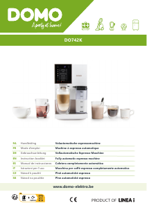 Bedienungsanleitung Domo DO742K Kaffeemaschine