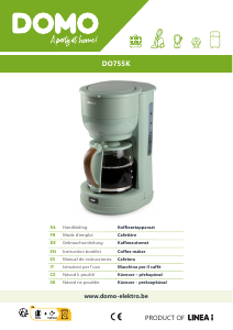 Manual de uso Domo DO755K Máquina de café