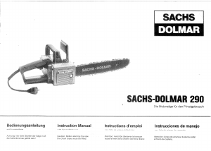 Manual Dolmar 290 Chainsaw