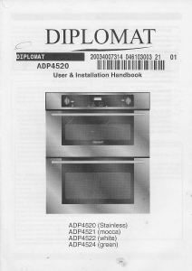 Manual Diplomat ADP4521 Oven