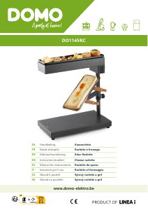 Bruksanvisning Domo DO1145RC Raclette grill