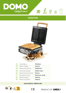 Mode d’emploi Domo DO9275W Gaufrier