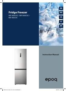 Manual Epoq EBF186DI25C Fridge-Freezer
