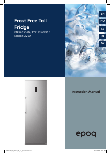 Brugsanvisning Epoq ETR185W26D Køleskab