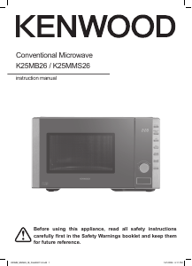 Bruksanvisning Kenwood K25MMS26 Mikrovågsugn