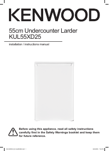 Bruksanvisning Kenwood KUL55XD25 Kylskåp