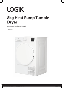 Bruksanvisning Logik LHP8W25R Torktumlare