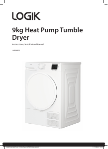 Bruksanvisning Logik LHP9W25 Torktumlare